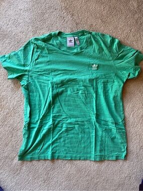 adidas Green Trefoil Tee